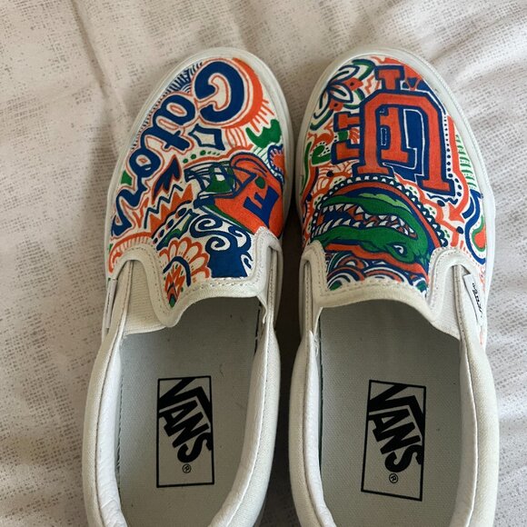 Handpainted UF Gator Van Sneakers - Picture 1 of 2